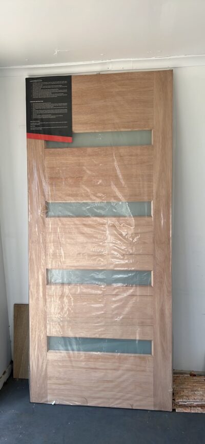 2340x1020/1200x40 Horizontal 6  Lite Frosted Glass Brand New Entrance Door.