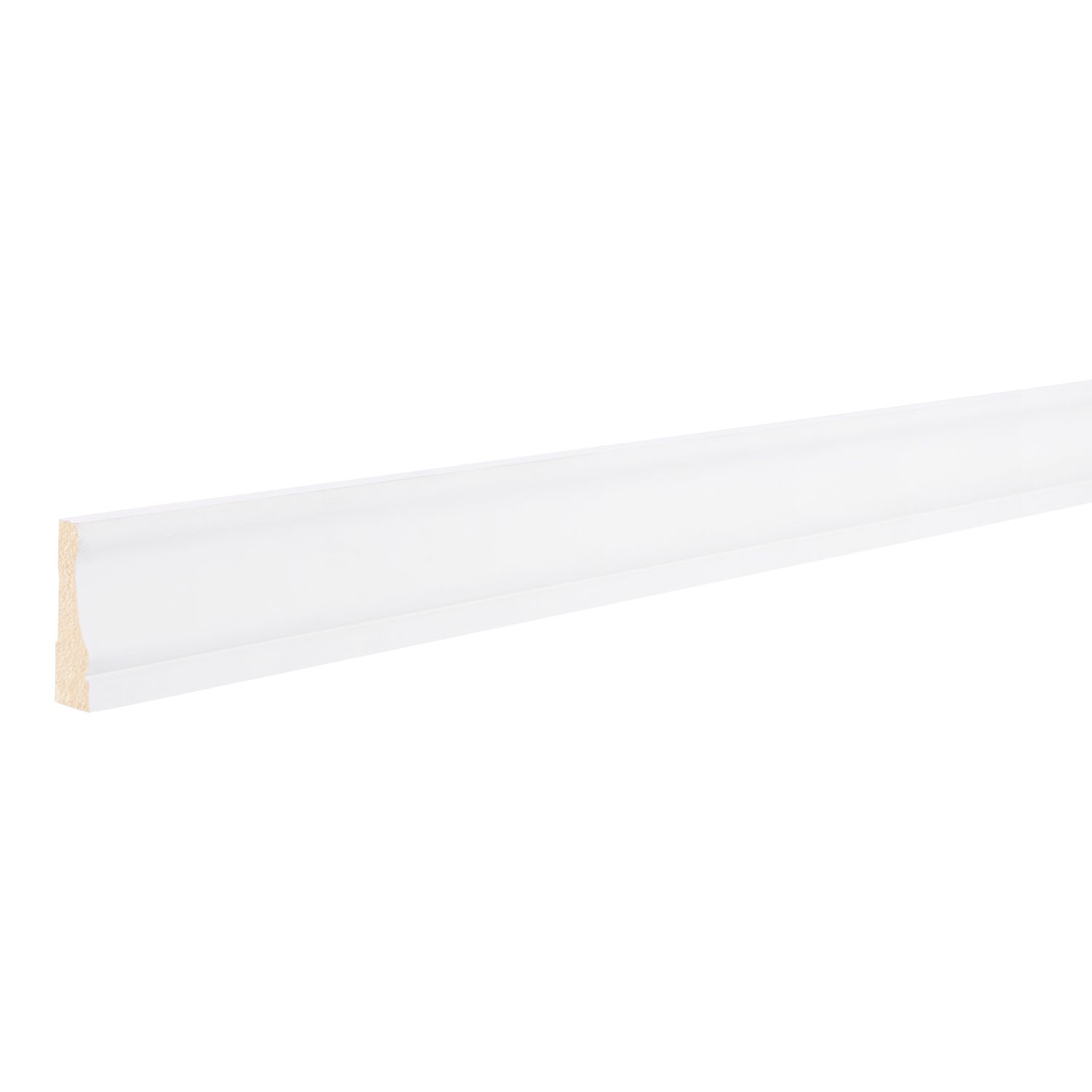 12mm MDF Architrave Lambs Tongue MR Primed 5.4m (price per lineal metre)